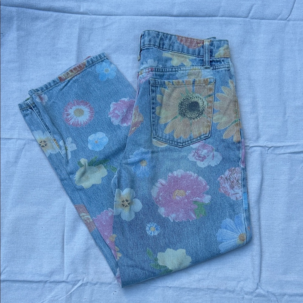 Wild Fable Blue Floral Denim